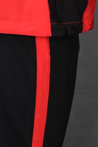 WTV176 online ordering men's sports suit design contrast magic sleeve sports suit sports suit center detail view-8